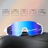 Velosipēdu brilles ar polarizāciju un UV filtru 400 zilā krāsā