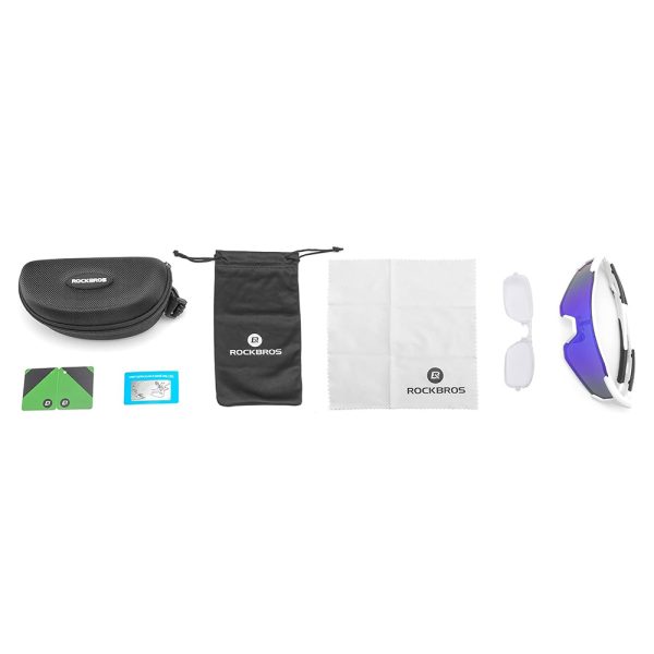 Velosipēdu brilles ar polarizāciju un UV filtru 400 zilā krāsā