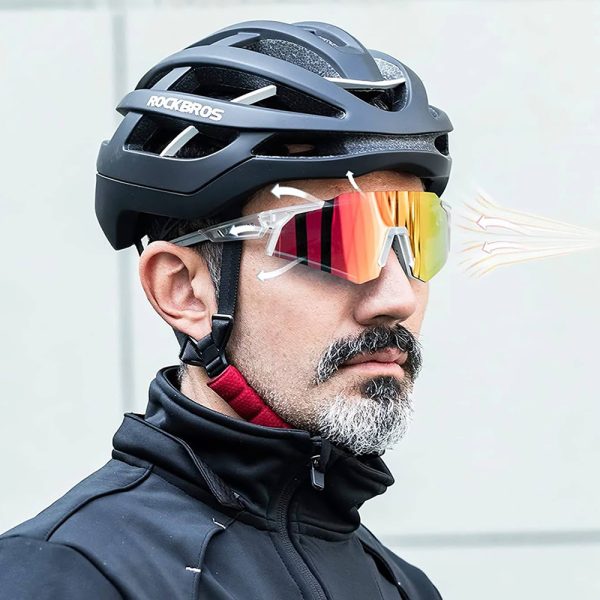Fothromic velosipēdu brilles ar UV 400 UVA un UVB baltajiem filtriem