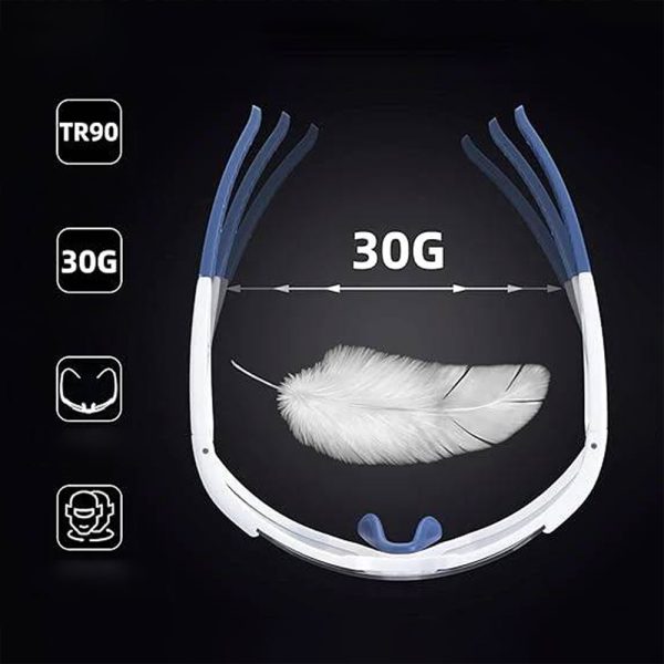 Velosipēdu brilles ar polarizāciju un UV filtru 400 balts