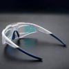 Velosipēdu brilles ar polarizāciju un UV filtru 400 balts