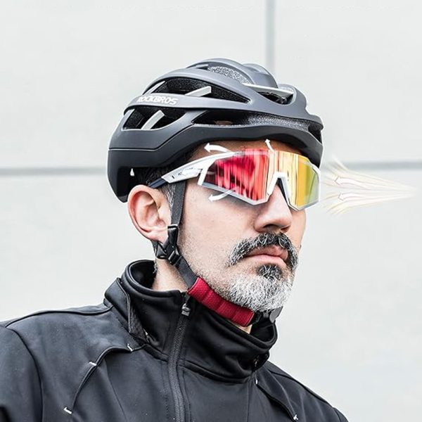 Velosipēdu brilles ar polarizāciju un UV filtru 400 balts
