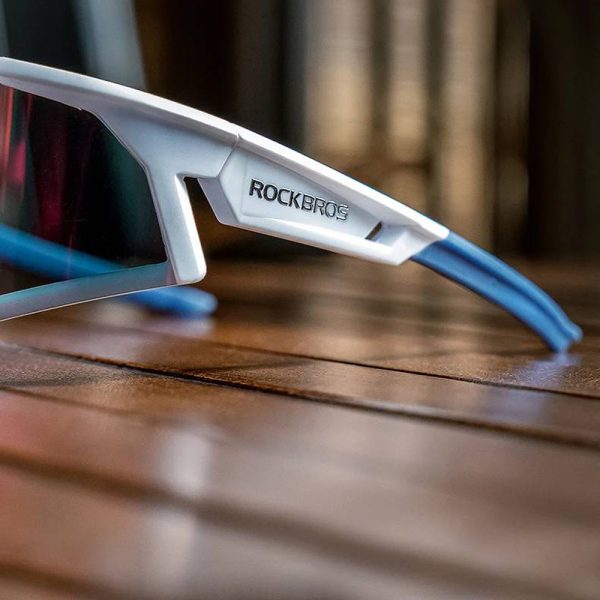 Velosipēdu brilles ar polarizāciju un UV filtru 400 balts