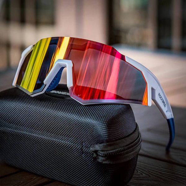 Velosipēdu brilles ar polarizāciju un UV filtru 400 balts
