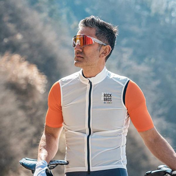 Velosipēdu brilles ar polarizāciju un UV filtru 400 balts