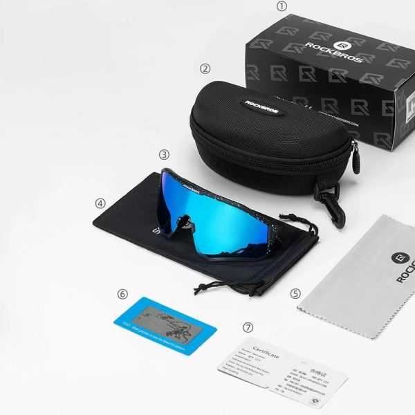 Velosipēdu brilles ar polarizāciju un UV filtru 400 melni