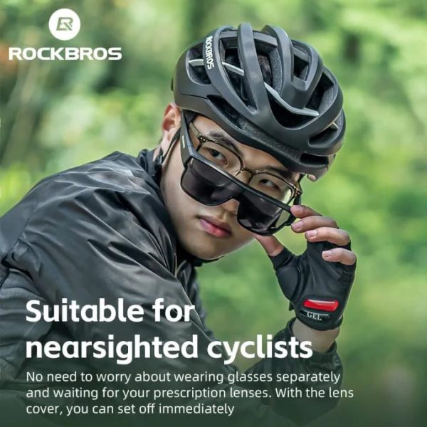Velosipēdu brilles ar polarizācijas rāmi un UV filtru 400 pelēkā krāsā
