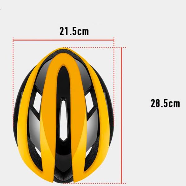 Universālais velosipēdu ķivere regulējama izmēra l melns un dzeltens