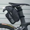 Ūdensnecaurlaidīga velosipēdu soma instrumentiem seglam ar melnu ūdens pudeles kabatu