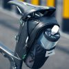 Ūdensnecaurlaidīga velosipēdu soma instrumentiem seglam ar melnu ūdens pudeles kabatu
