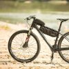 Ciets ūdensnecaurlaidīgs velosipēdu maiss rāmja vāciņam 1,6L melns