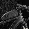 Ciets ūdensnecaurlaidīgs velosipēdu maiss rāmja vāciņam 1,6L melns