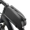 Ciets ūdensnecaurlaidīgs velosipēdu maiss rāmja vāciņam 1,6L melns