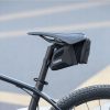 Ūdensnecaurlaidīgs velosipēdu maiss, kas piestiprināts zem seglu ietilpības 1,5L melns