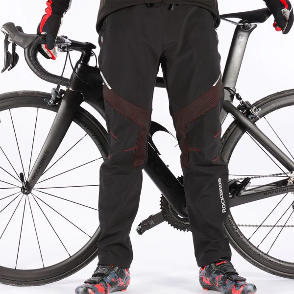 Termiskā velosipēdu bikses aizsardzība pret ūdeni un vēja izmēru 2xl melns