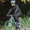 Termiskā velosipēdu bikses aizsardzība pret ūdeni un vēja izmēra melno krāsu