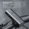 Priekšējais velosipēdu lampa 800lm + USB-C kabelis 4 Darbības režīmi