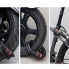 Velosipēda stiprinājuma bloķēšana šifrēt 5 cipariem 1,8 m virvē - melna