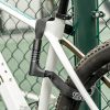 Velosipēds stiprina divas šifru slēdzenes un atslēgu 0,95 m - melns