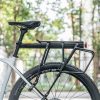 Izturīgs velosipēdu stumbrs ar plauktu un seglu funkciju un melnu LED aizmugurējo lampu