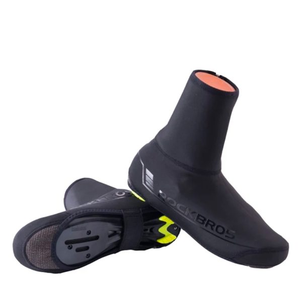 Ūdensnecaurlaidīgi velosipēdu apavi l / xl melni zābaki