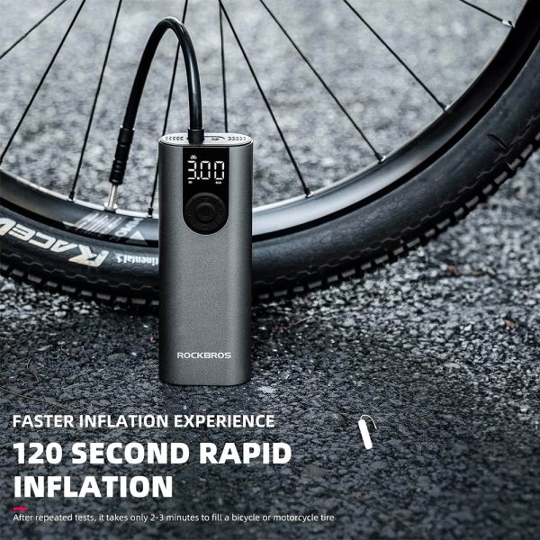 Elektriskais velosipēds motors auto bumba 10 bāra ar LED displeju + USB-C kabelis melns