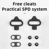 MTB velosipēdu pedāļi, kas iestatīti ar SPD Shimano aizbīdņiem - melni