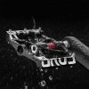 Velosipēdu pedāļu komplekts MTB alumīnija sakausējumu platformu - melnas