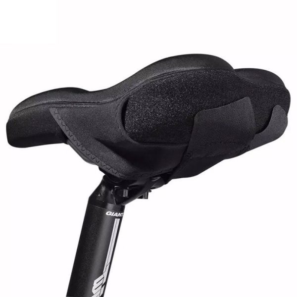 Gēla apvalks velosipēdu seglam ar putu atmiņas izmēru M - melns