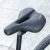 MTB velosipēdu segls ar ūdensnecaurlaidīgiem amortizatoriem - melns