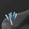 MTB velosipēdu segls ar ūdensnecaurlaidīgiem amortizatoriem + LED lampa - melna