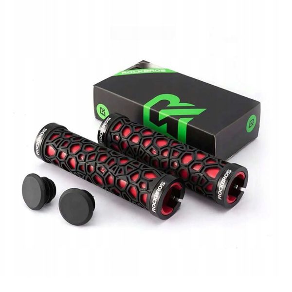 Velosipēdu satvērienu satvēriens 22 mm melns un sarkans