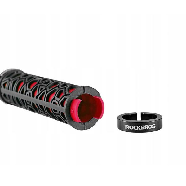 Velosipēdu satvērienu satvēriens 22 mm melns un sarkans