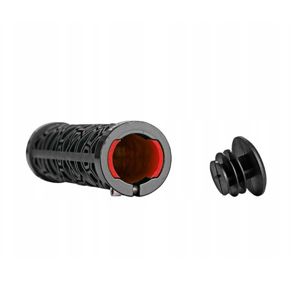 Velosipēdu satvērienu satvēriens 22 mm melns un sarkans