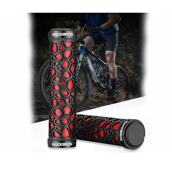 Velosipēdu satvērienu satvēriens 22 mm melns un sarkans