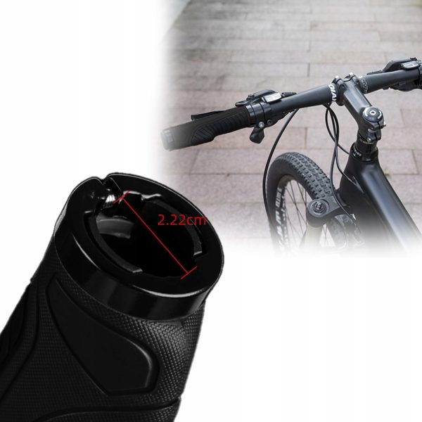 Gripa ergonomiskais velosipēdu satvērēju diametrs 22 mm melns
