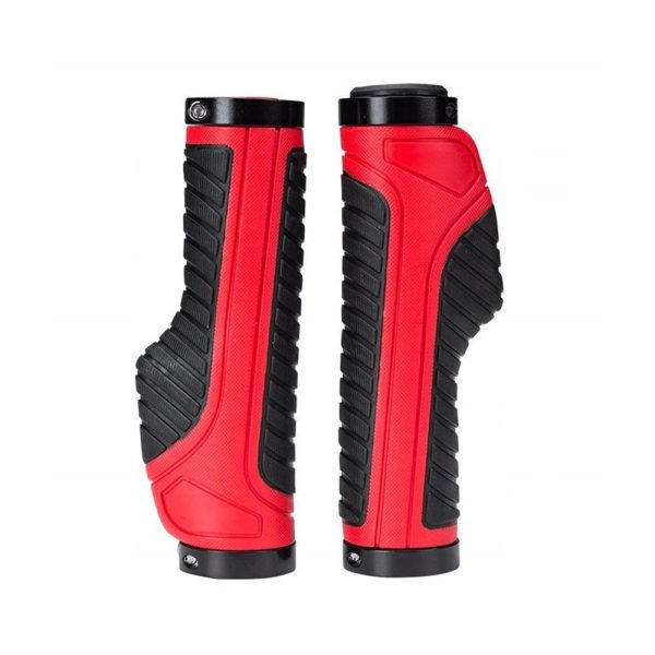 Gripa ergonomiskais velosipēdu satvērēju diametrs 22 mm sarkans