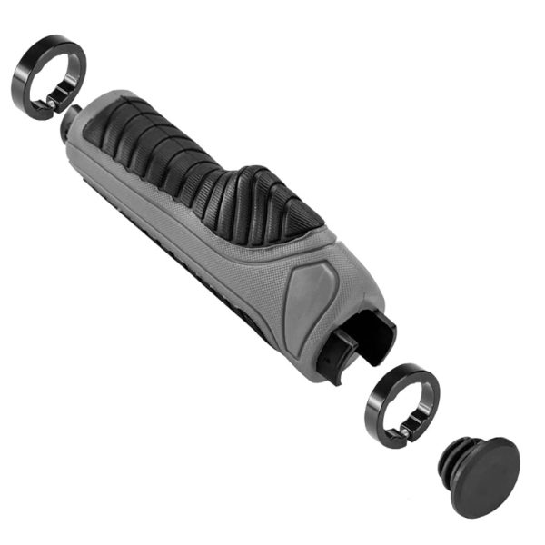 Gripa ergonomiskais velosipēdu satvērēju diametrs 22 mm pelēks