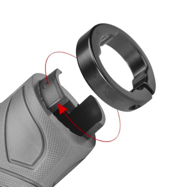 Gripa ergonomiskais velosipēdu satvērēju diametrs 22 mm pelēks