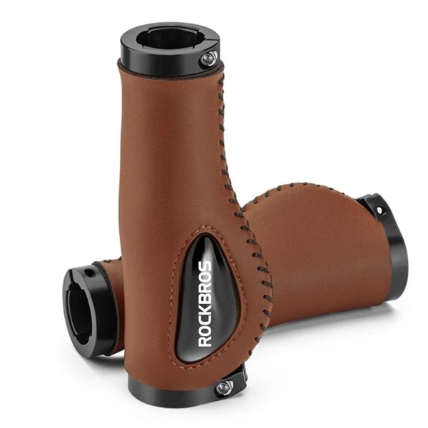 Velosipēdu satver ergonomiskas ādas bikses - brūnas