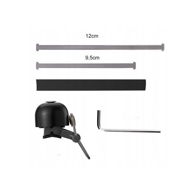 Retro velosipēdu zvans - melns