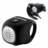 Elektroniskais velosipēdu zvans silikona korpusā - melns