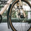 Universālais velosipēdu spārna priekšpuse ar pielāgošanu - melns