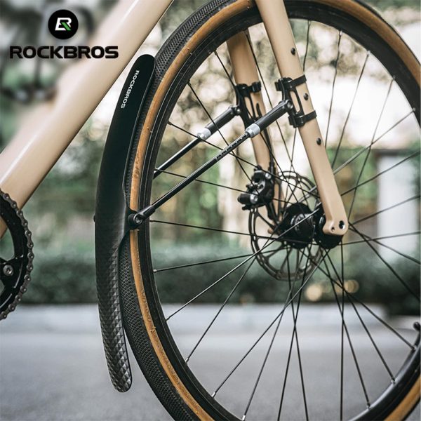 Universālais velosipēdu spārna priekšpuse ar pielāgošanu - melns