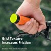 Grip apstrādā velosipēdu satvērēju TPR ar reflektoru - oranžu