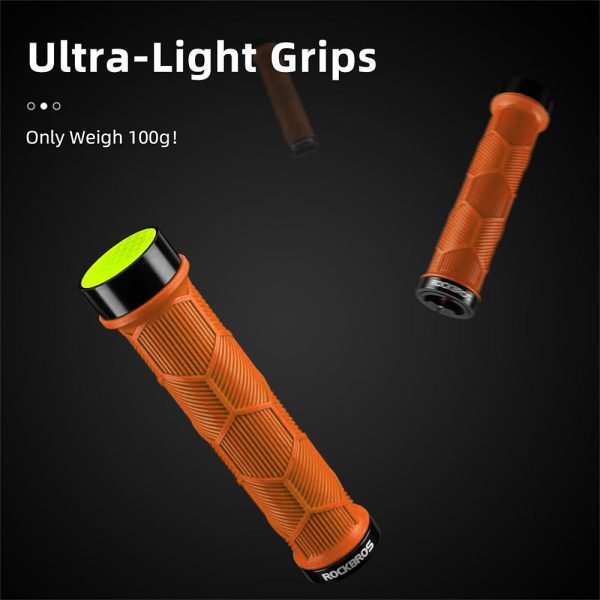 Grip apstrādā velosipēdu satvērēju TPR ar reflektoru - oranžu