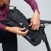 Velosipēdu soma seglam ar 3L daudzveidības pielāgošanu - melna