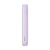 PowerBank ar 10 000 mAh 22,5W displejs + USB-A / USB-C kabelis purpursarkanā krāsā