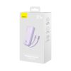 PowerBank ar 10 000 mAh 22,5W displejs + USB-A / USB-C kabelis purpursarkanā krāsā