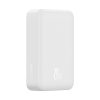PowerBank magnētiskais mini 20 000 mAh 20W + USB-C kabelis balts